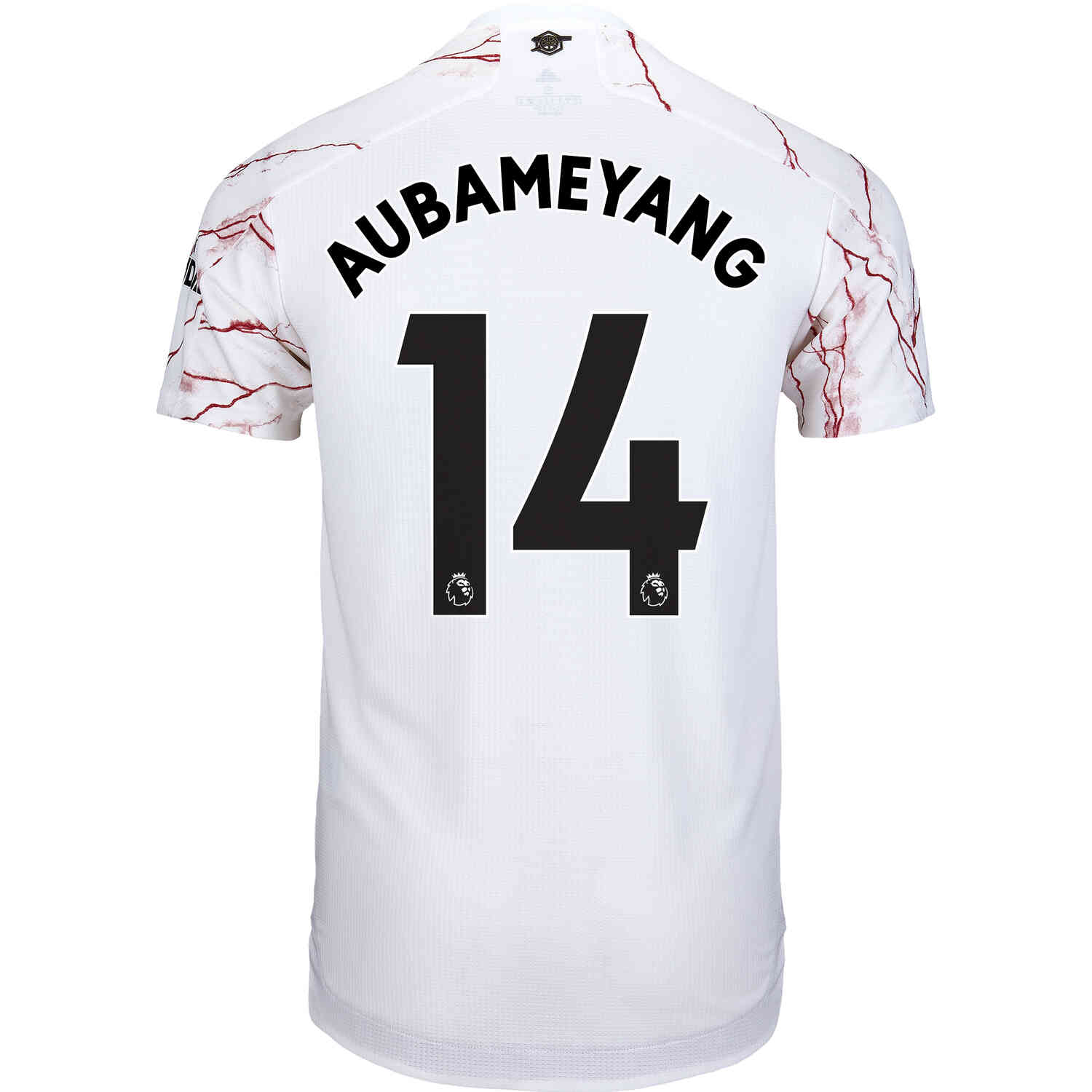 2020 21 Pierre Emerick Aubameyang Arsenal Away Authentic Jersey