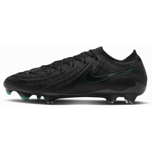 Nike Phantom GX II Elite FG - Black & Black with Deep Jungle - Image 2