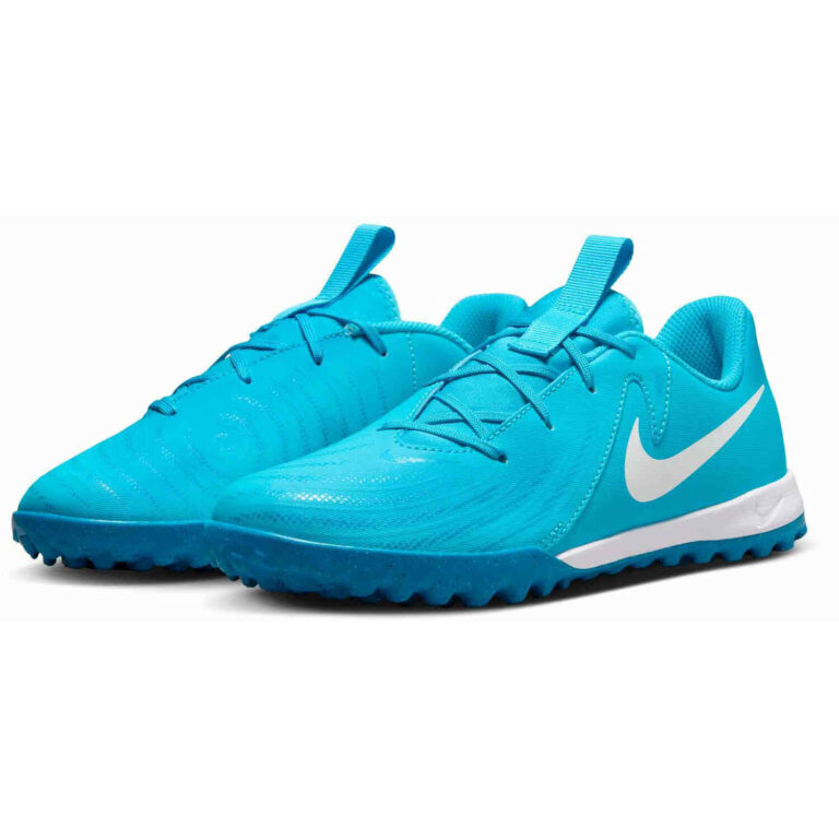 Kids Nike Phantom GX II Academy TF Blue Fury & White Soccer Master