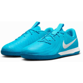 Kids Nike Phantom GX II Academy IC - Blue Fury & White - Image 1