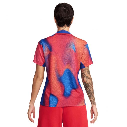 Womens Nike USA Academy Pre-match Top - White/Old Royal/Old Royal/White - Image 2