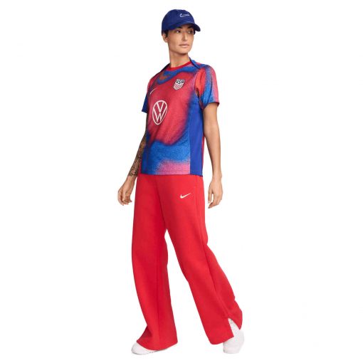 Womens Nike USA Academy Pre-match Top - White/Old Royal/Old Royal/White - Image 5