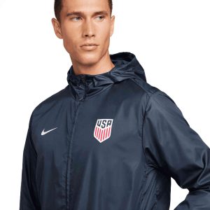 Mens USA Academy Jacket Obsidian White
