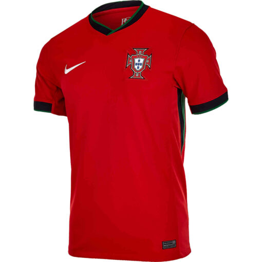 Mens Portugal Home Jersey - University Red/Pine Green/Sail