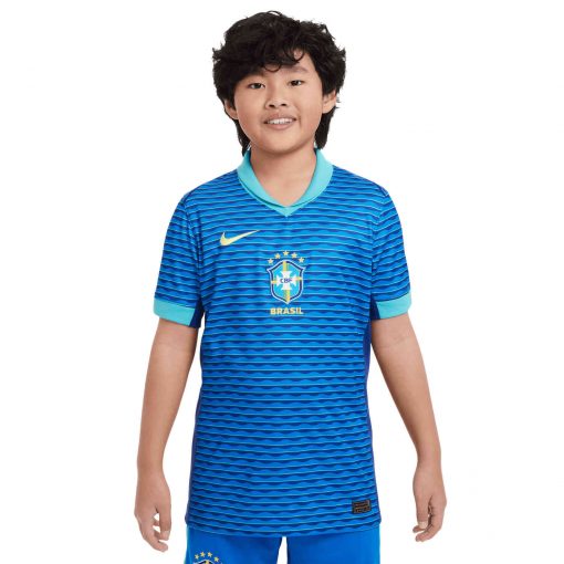 2024 Kids Nike Brazil Away Jersey - Image 6