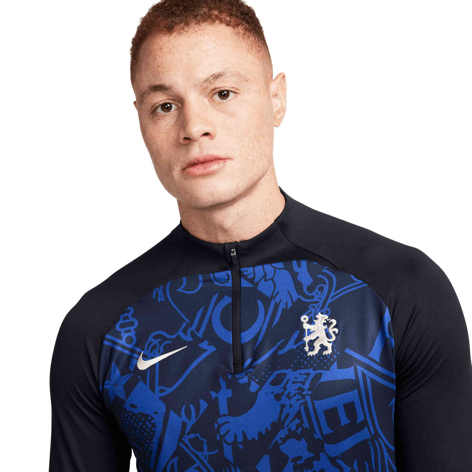 Nike Chelsea Strike Drill Top Pitch Blue Pitch Blue Natural