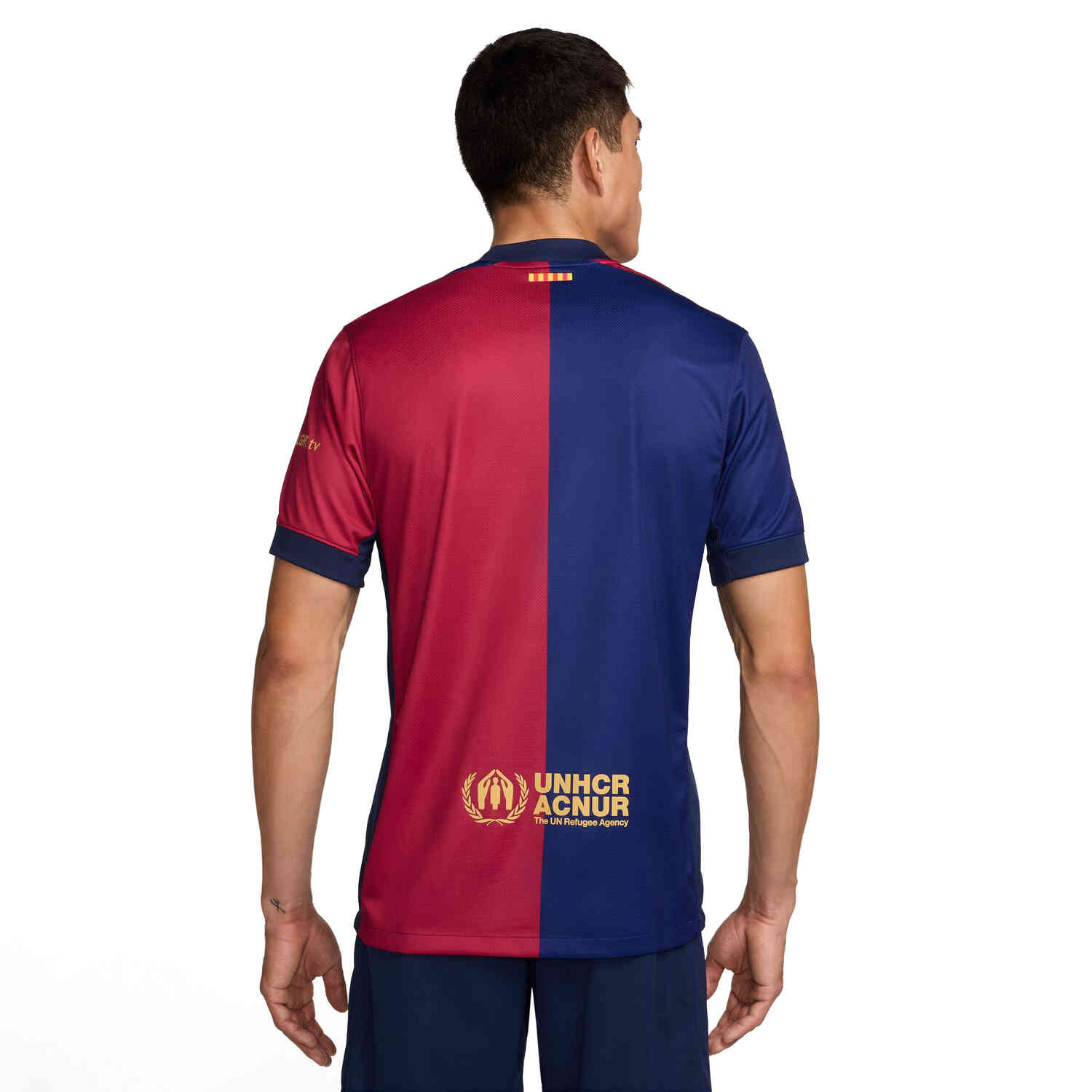 Mens Barcelona Home Jersey - Deep Royal Blue/Noble Red/Club