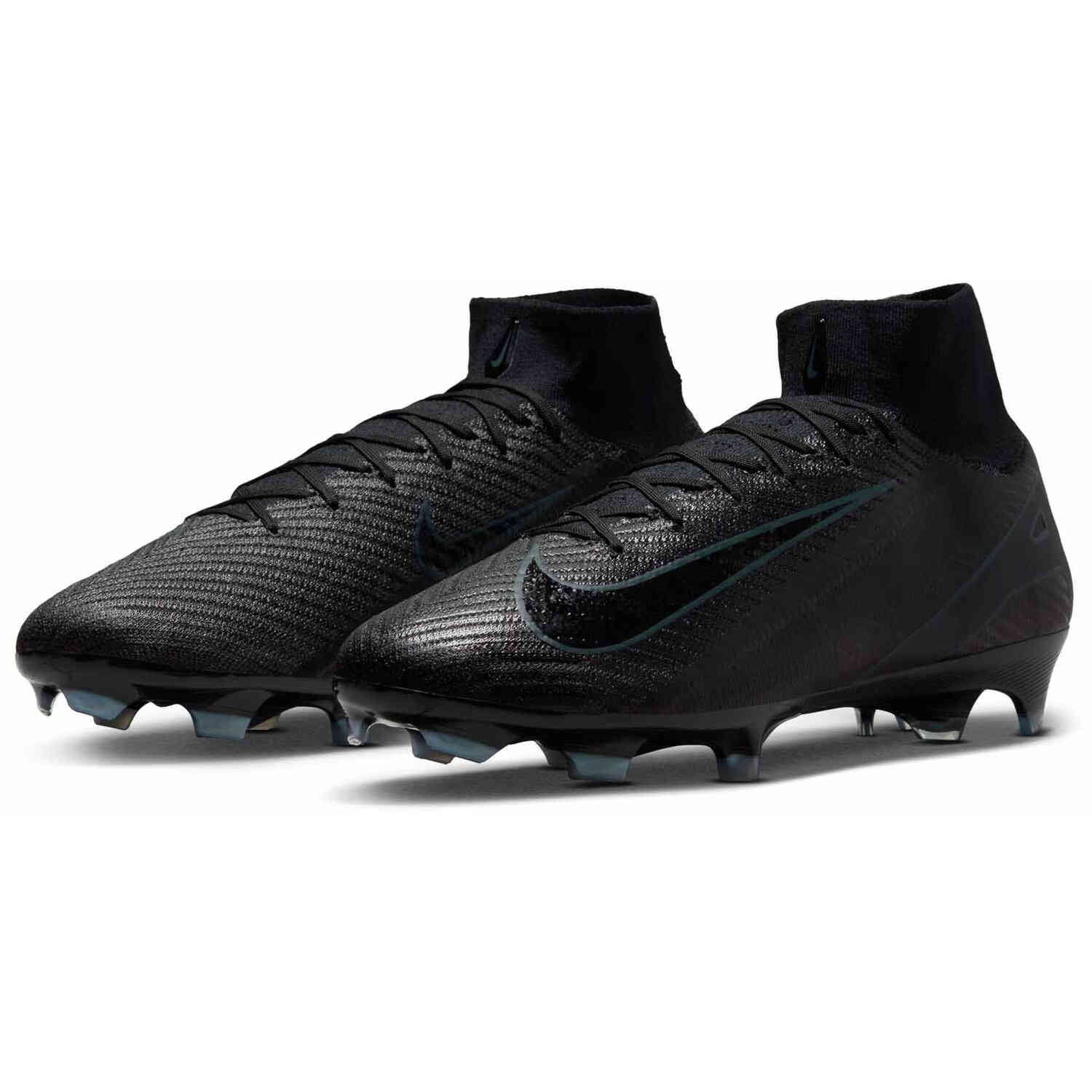 Nike Mercurial Superfly 10 Elite FG Firm Ground Soccer Cleats Black with Deep Jungle Soccer Master