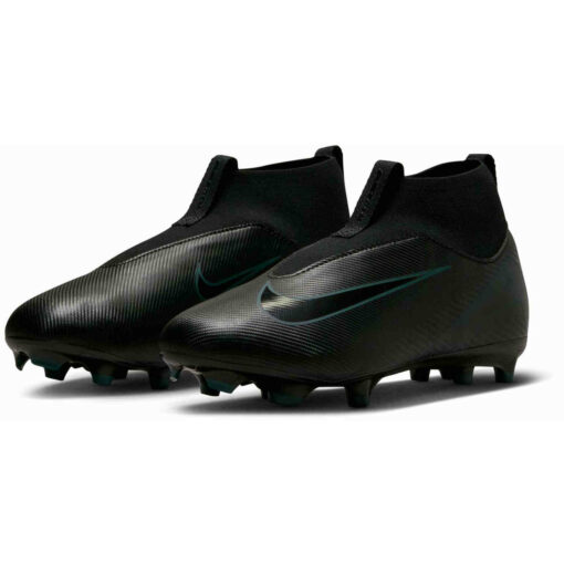 Kids Nike Mercurial Superfly 10 Academy FG - Black & Black with Deep Jungle