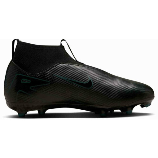 Kids Nike Mercurial Superfly 10 Academy FG - Black & Black with Deep Jungle - Image 3