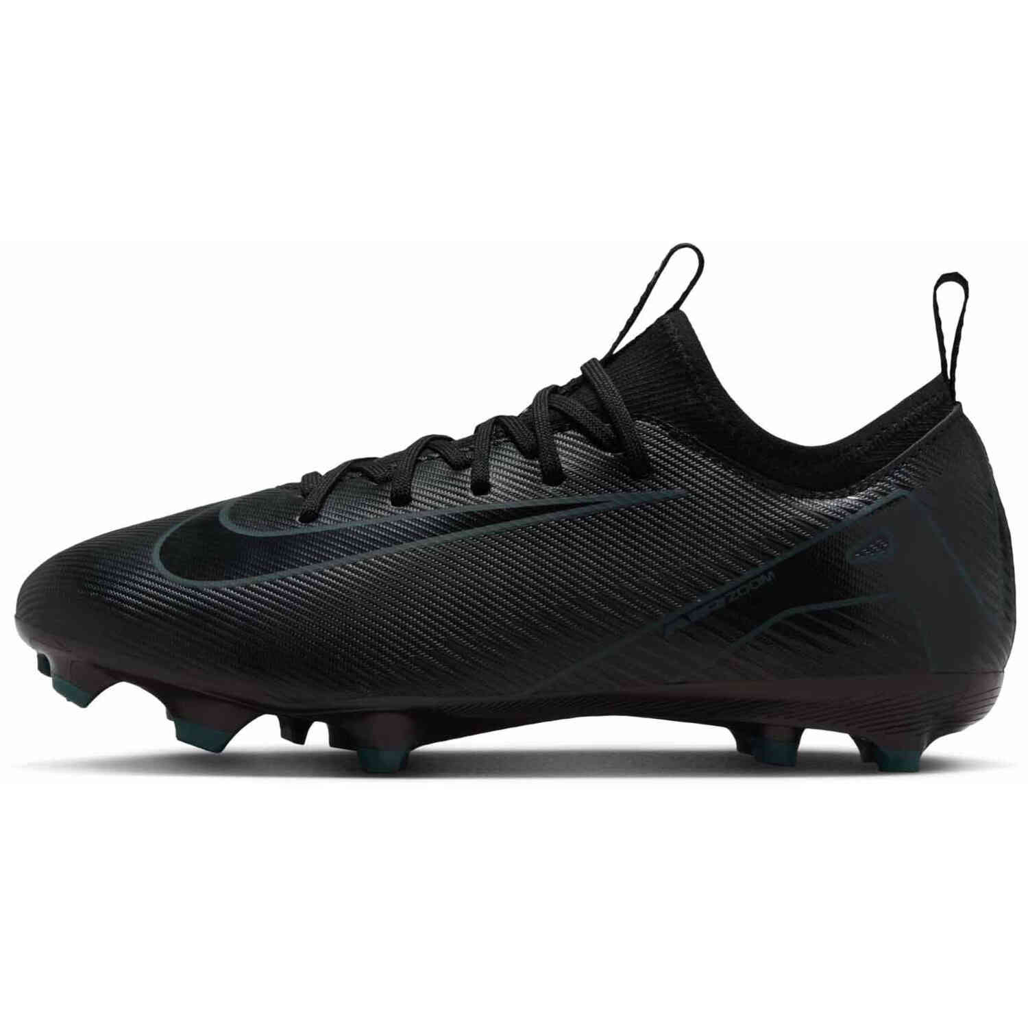 Kids Nike Mercurial Vapor 16 Academy FG Black Black with Deep Jungle Soccer Master