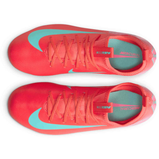 Kids Nike Mercurial Vapor 16 Academy FG - Ember Glow & Aurora Green - Image 5