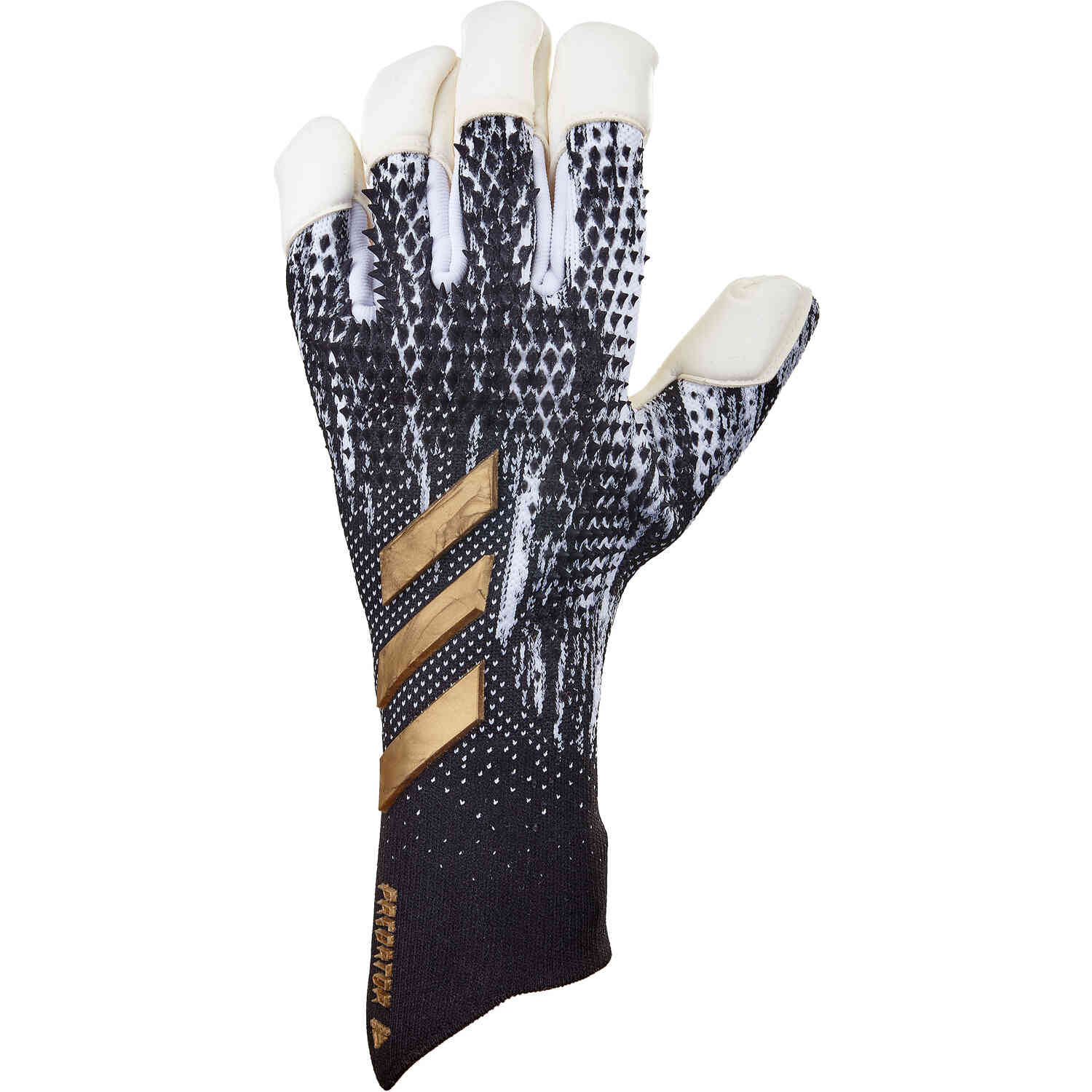 adidas Goalkeeper Gloves Predator 20 Pro Fingersave Inflight -  Black/White/Gold Metallic