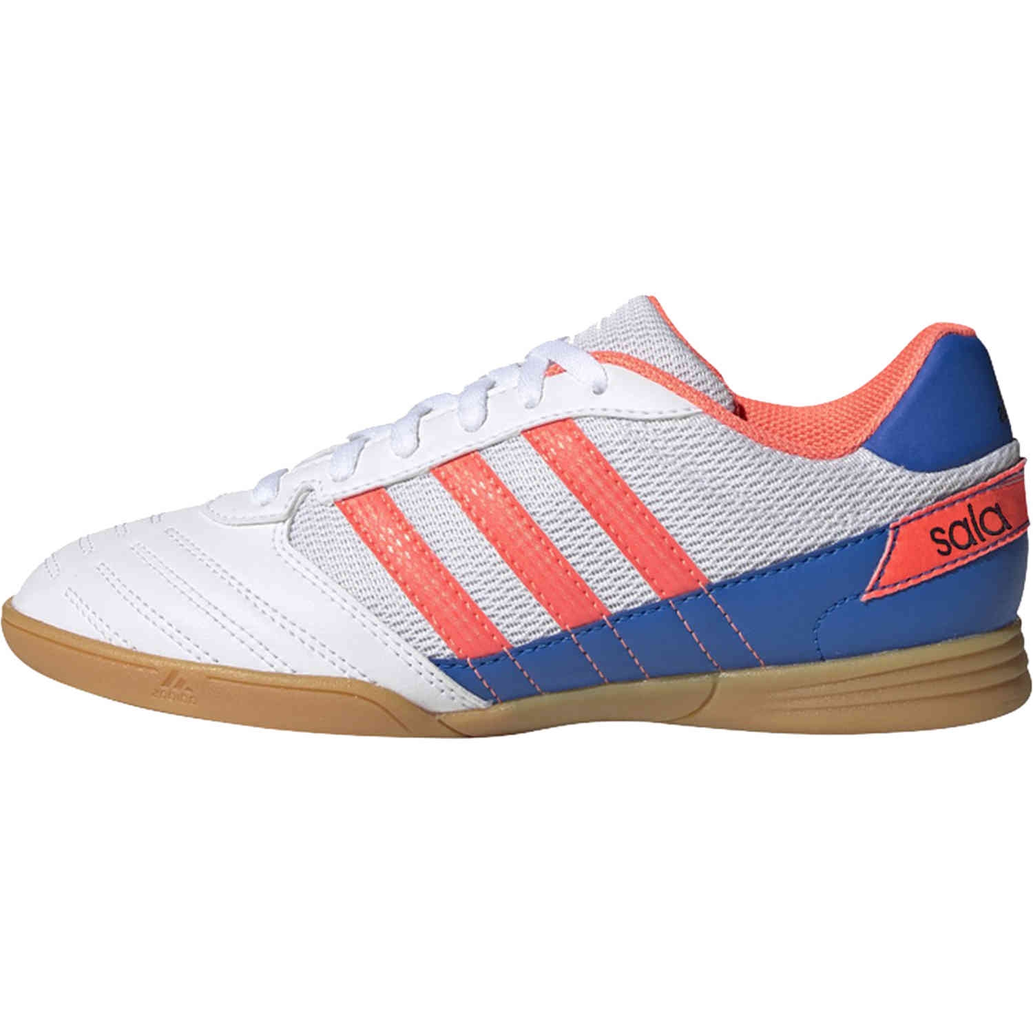 Kids adidas Super Sala - ftwr white & signal glory blue Soccer Master