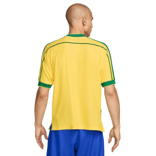 Nike Brazil 1998 Reissue Jersey - Varsity Maize/Pine Green/Lucky Green - Image 2