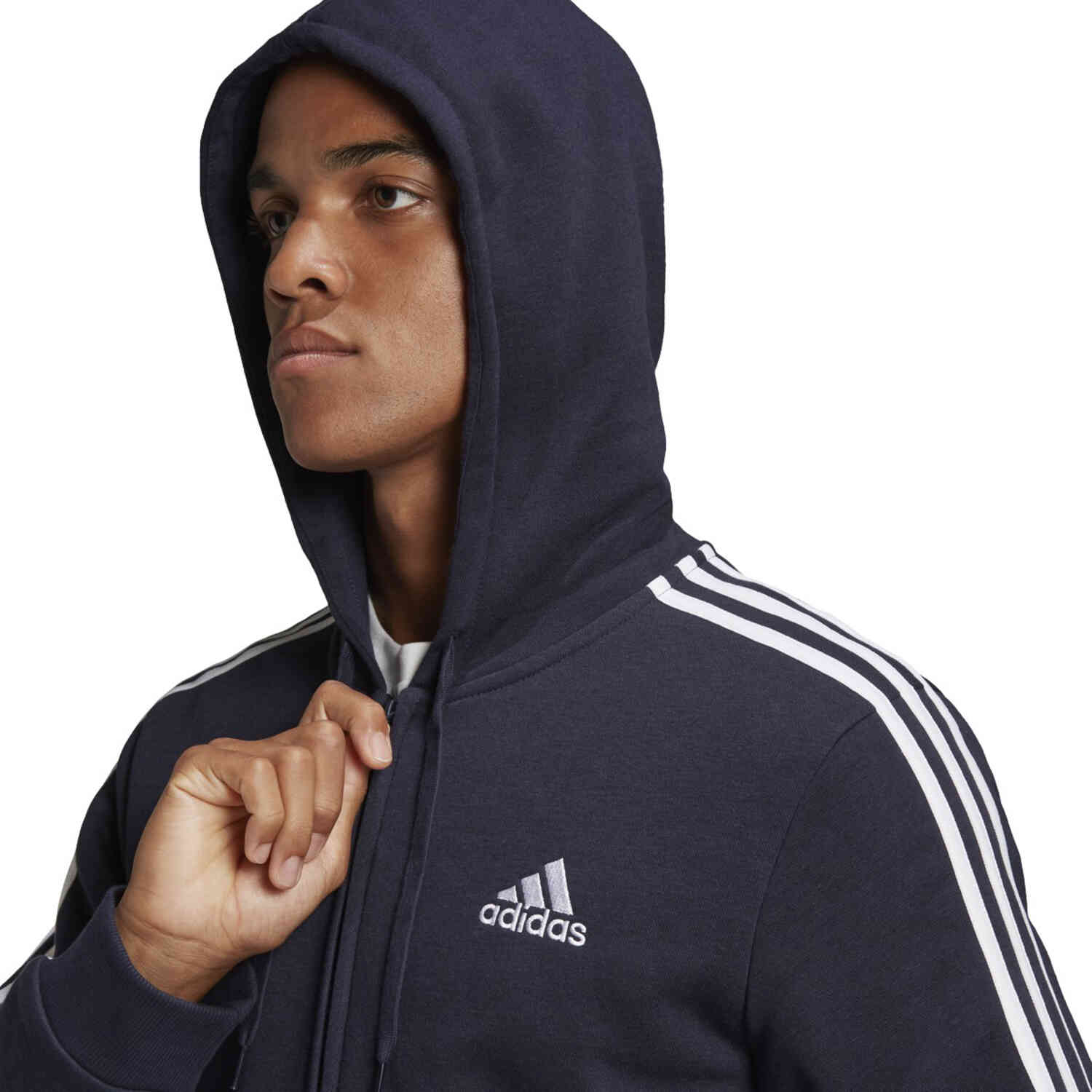 adidas Essentials Fleece Full-zip Hoodie - Legend Ink - Soccer Master