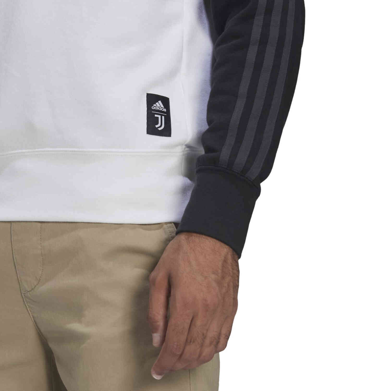 adidas Juventus Graphic Crew Sweatshirt Black White Soccer Master