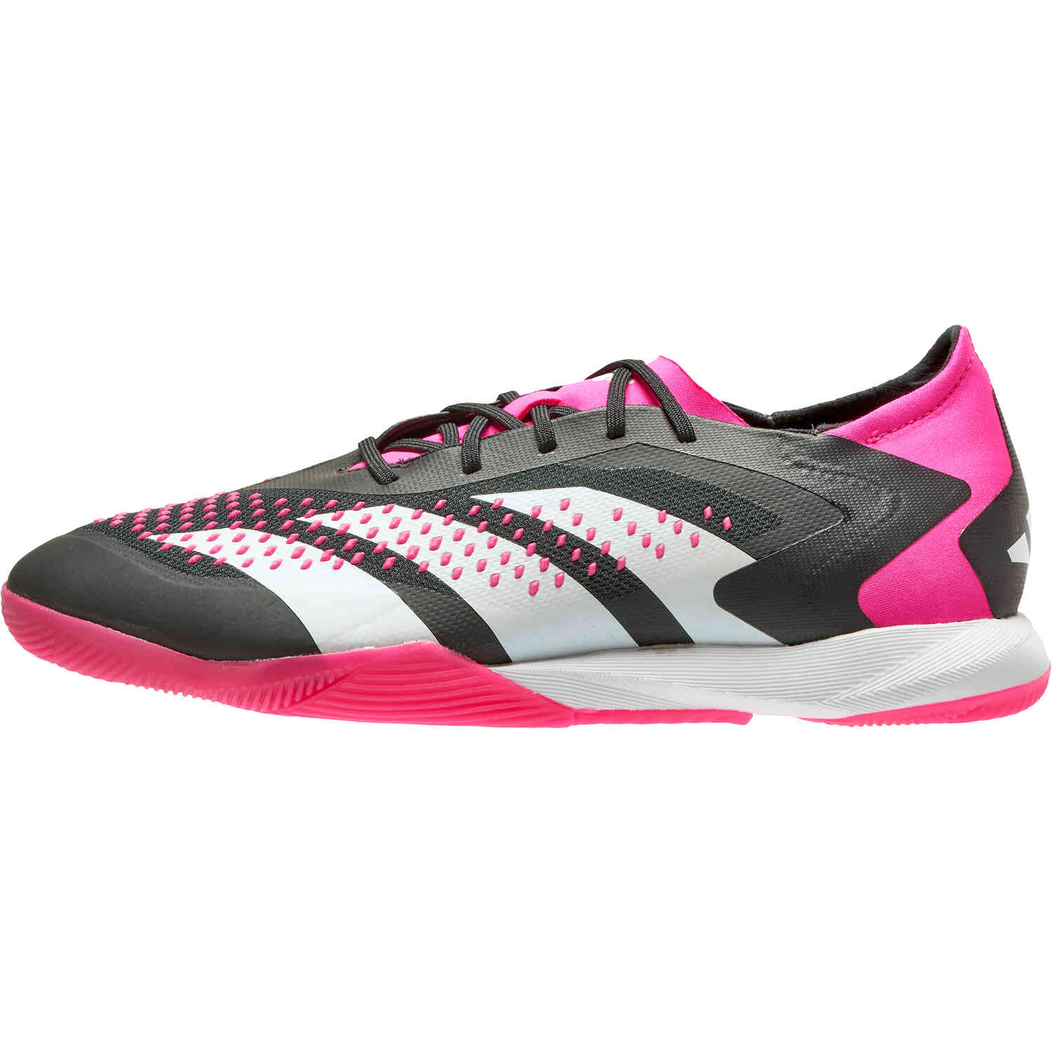 verantwoordelijkheid hoek inhoud adidas Predator Accuracy.1 IN Indoor Soccer Shoes - Black, White & Team  Shock Pink 2 - Soccer Master