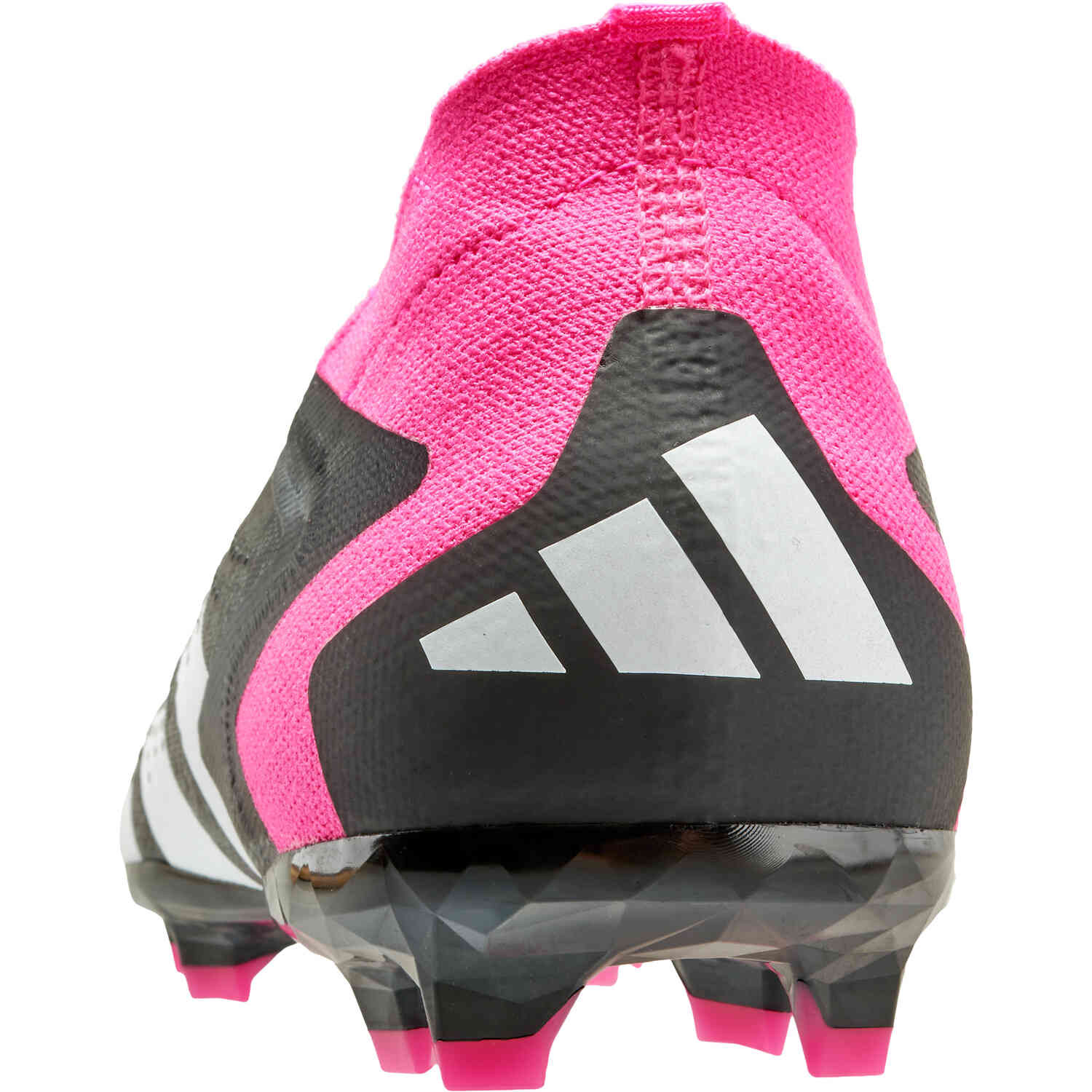 Kids adidas Predator Accuracy FG Firm Ground Soccer Cleats Black White Team Shock Pink 2 Soccer Master