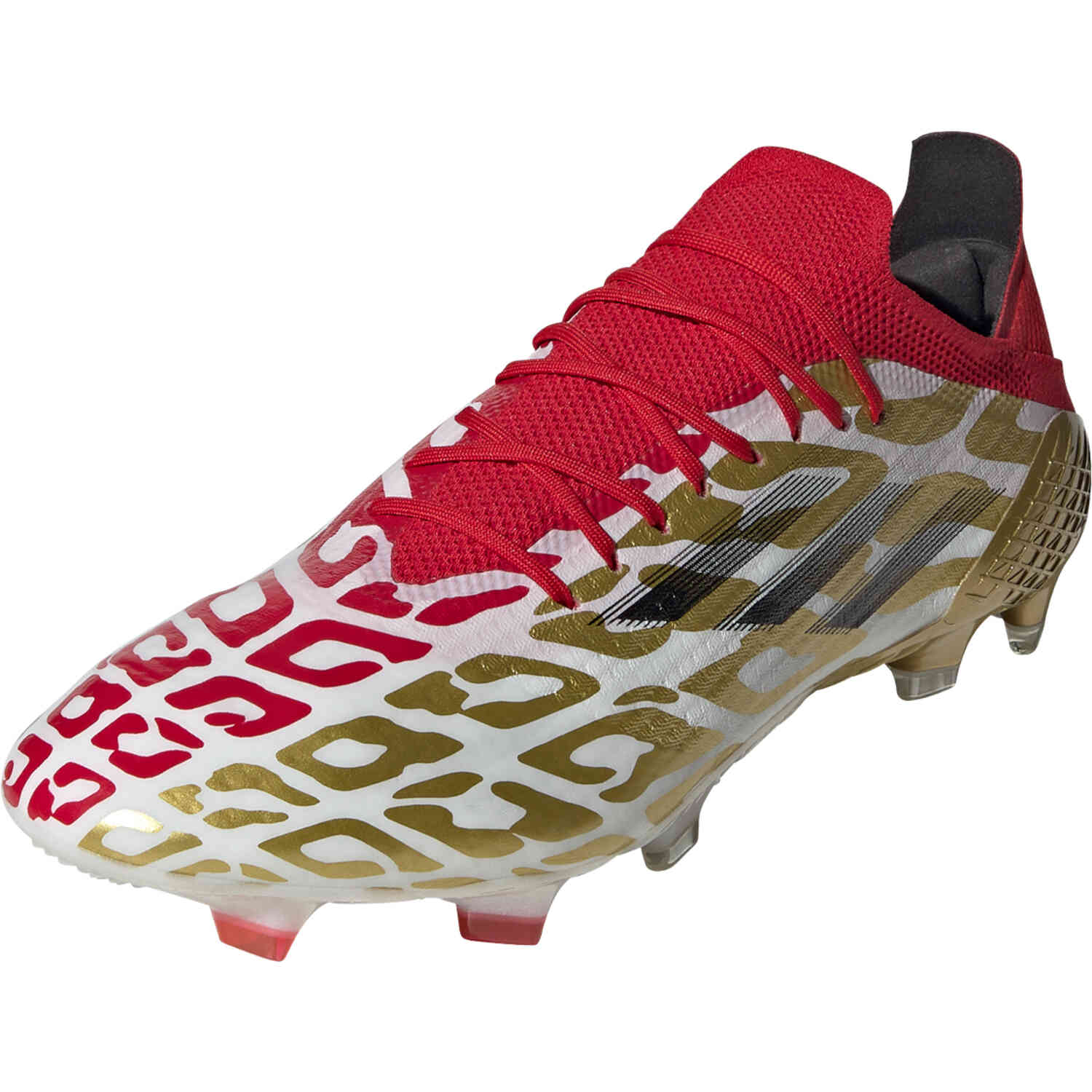 adidas Mo Salah X Speedflow.1 FG White Metallic Gold with
