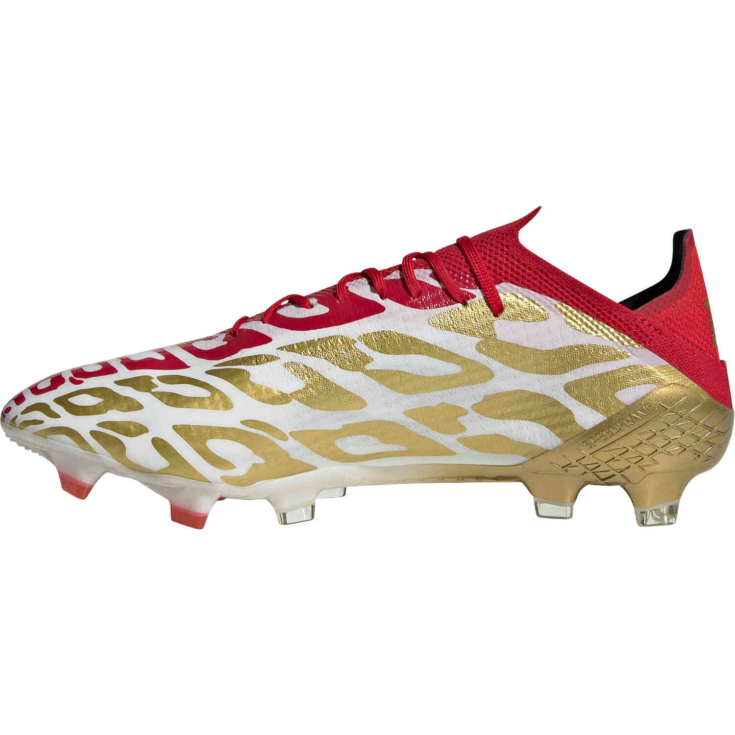 adidas Mo Salah X Speedflow.1 FG White Metallic Gold with