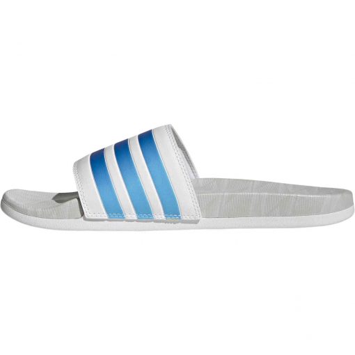 adidas Adilette Comfort Slides White Glory Blue Soccer Master