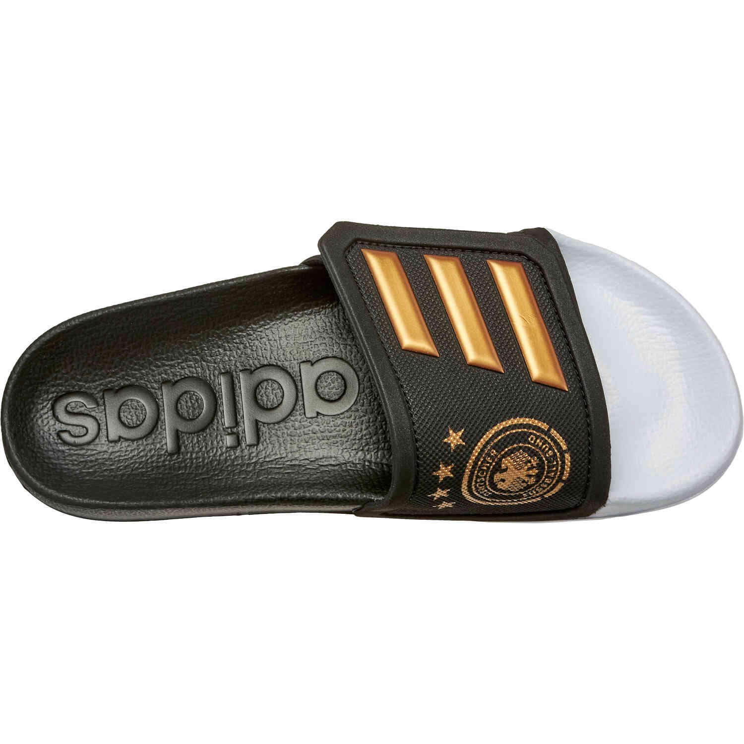 Adidas gold hotsell slides