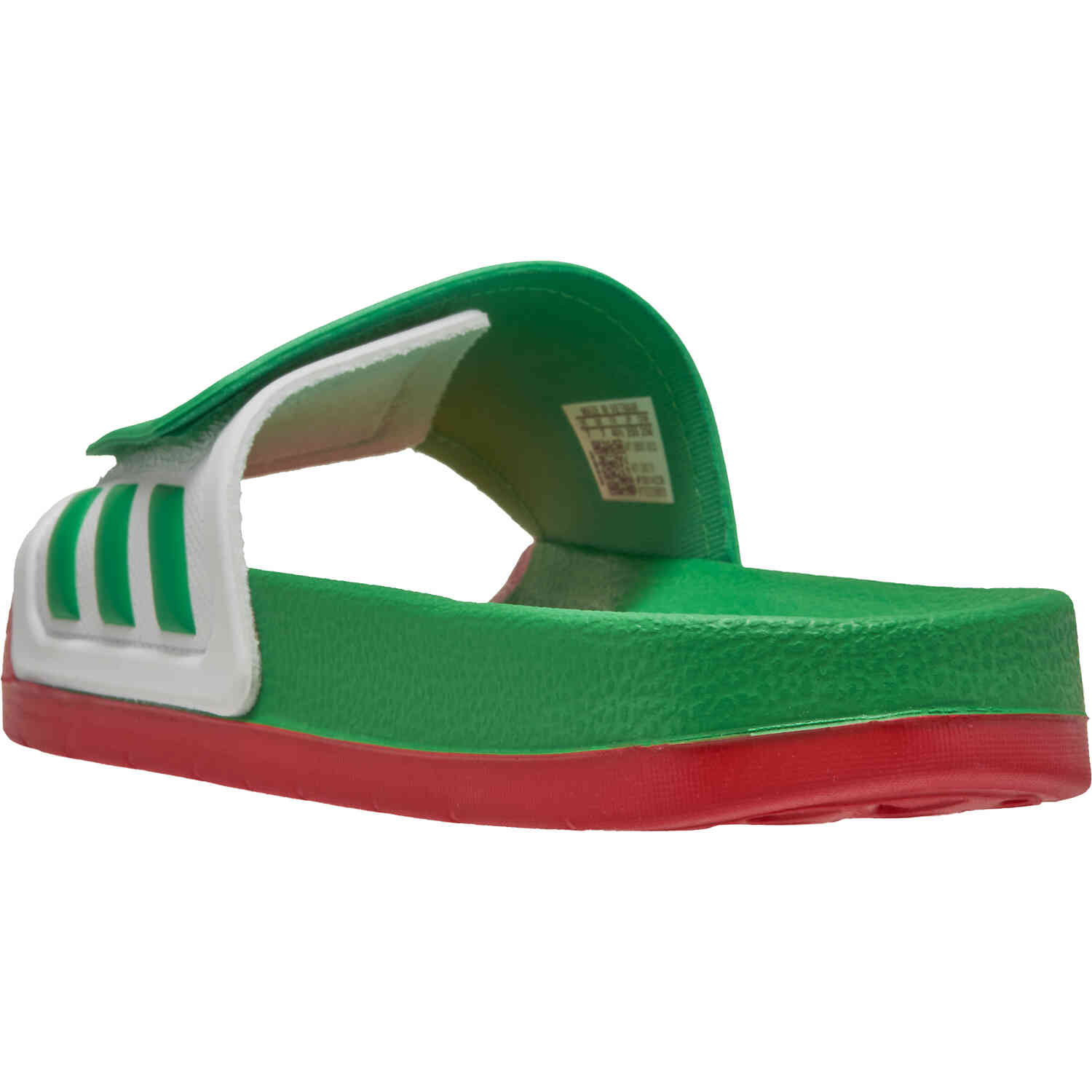 Adidas slides green and white store