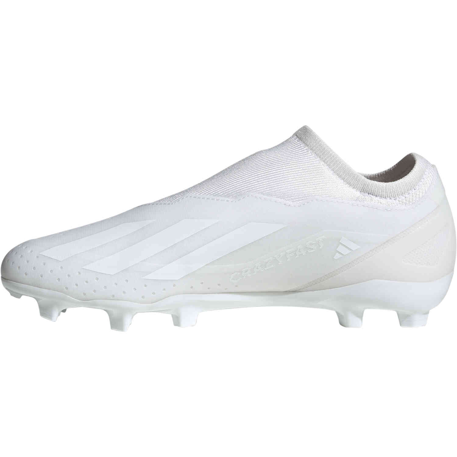 White adidas cleats top