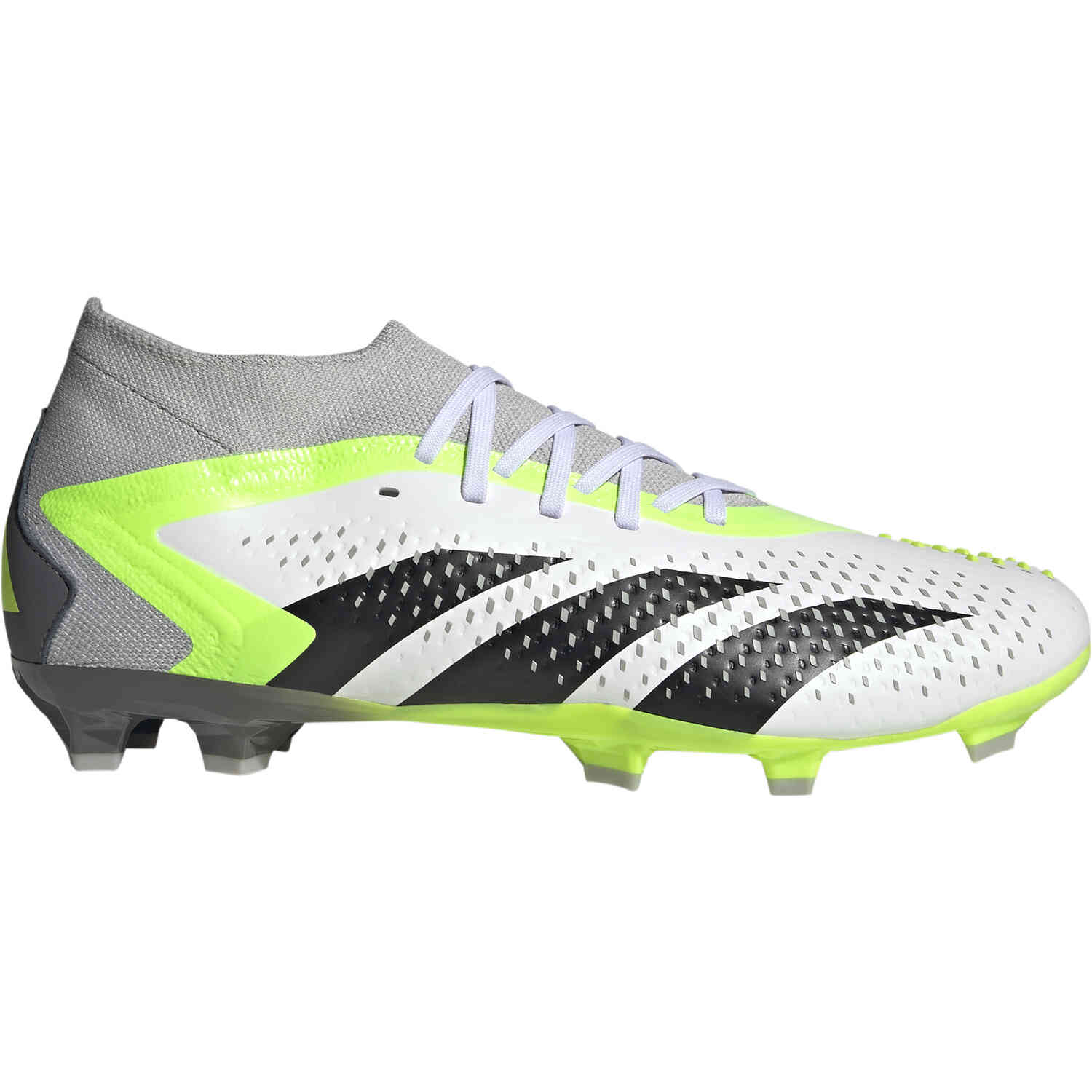 adidas Predator Accuracy.2 FG - White & Black with Lucid Lemon - Soccer  Master