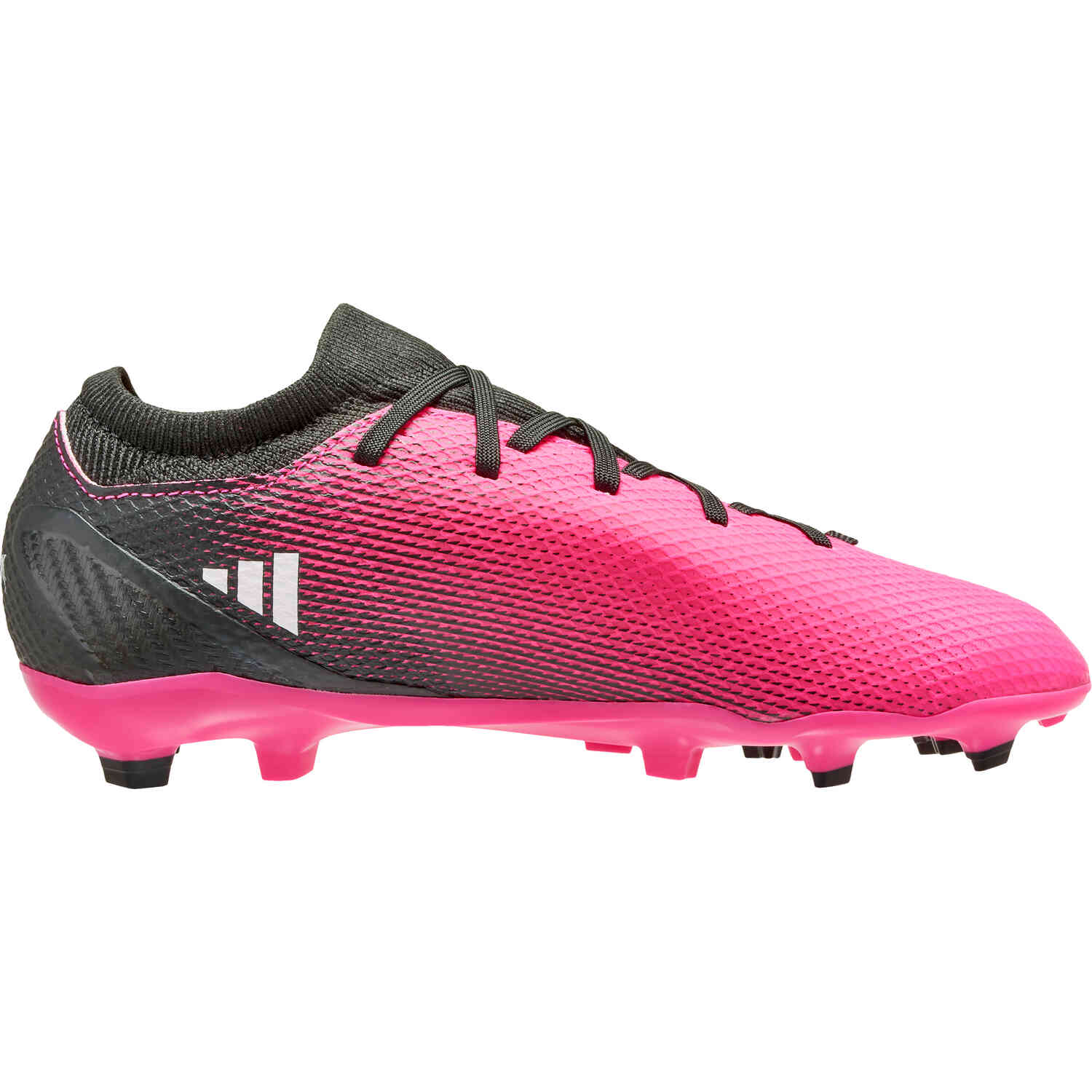 Kids adidas X Speedportal.3 FG Firm Ground Soccer Cleats Team Shock Pink 2 Zero Metallic Black Soccer Master