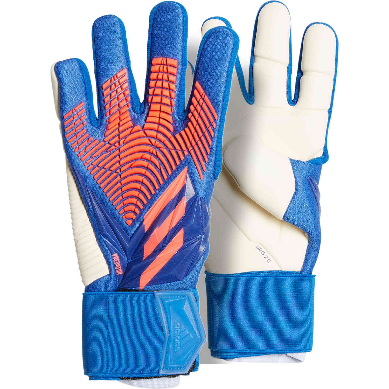 Pigment convergence Way Kids adidas Predator Pro Goalkeeper Gloves - Hi-Res Blue & Turbo with White  - Soccer Master