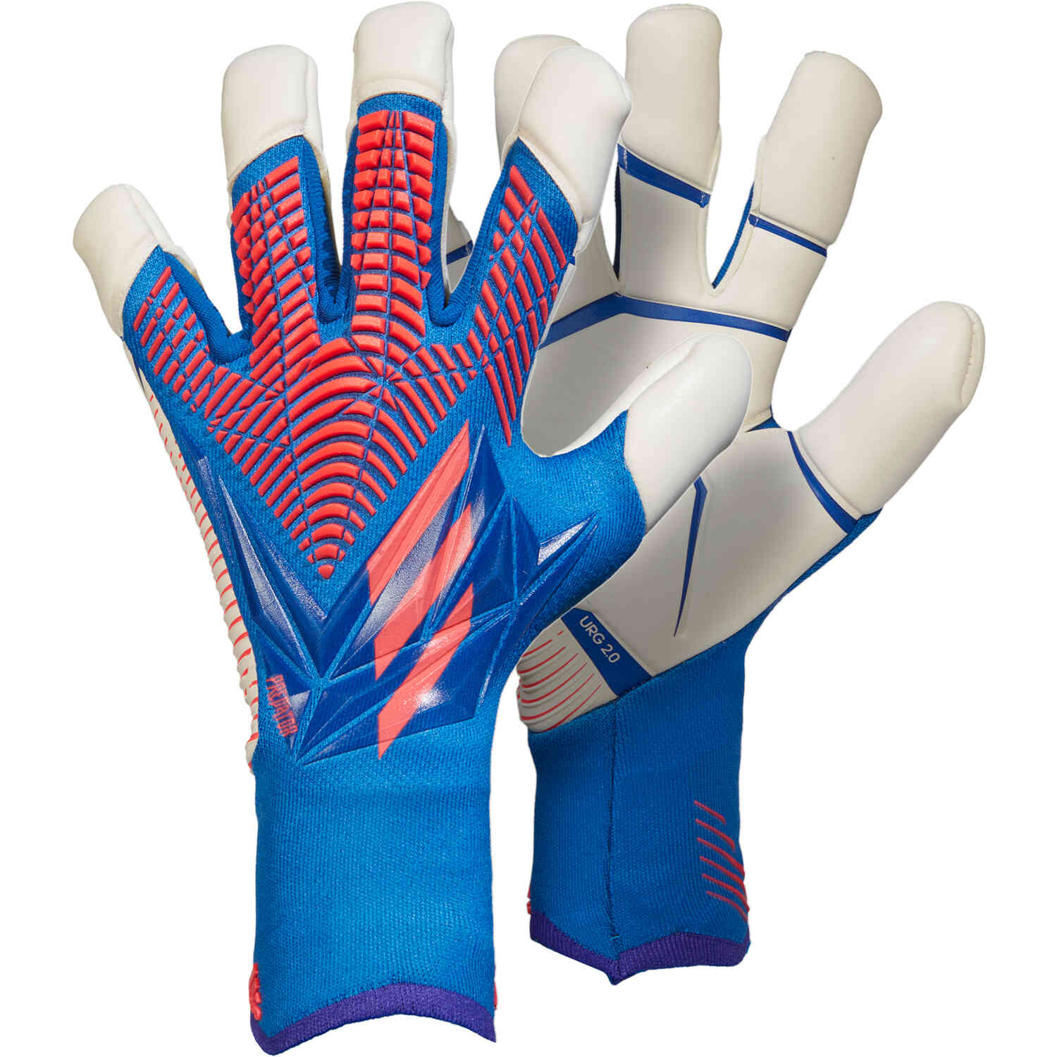 adidas Predator Pro Hybrid Goalkeeper Gloves - Hi-Res & with White Sapphire Edge - Master