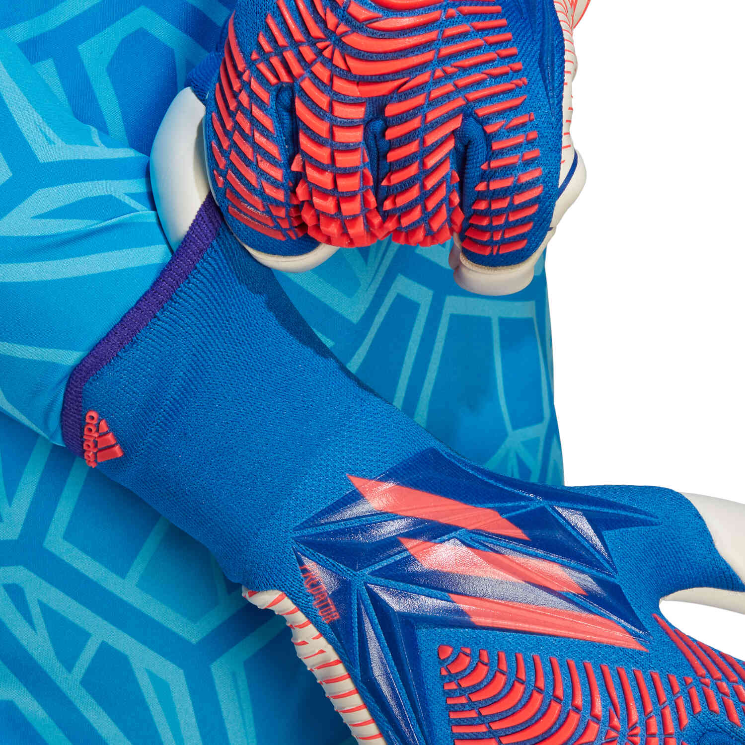 adidas Predator League GK Gloves - Hi-Res Blue/Turbo/White
