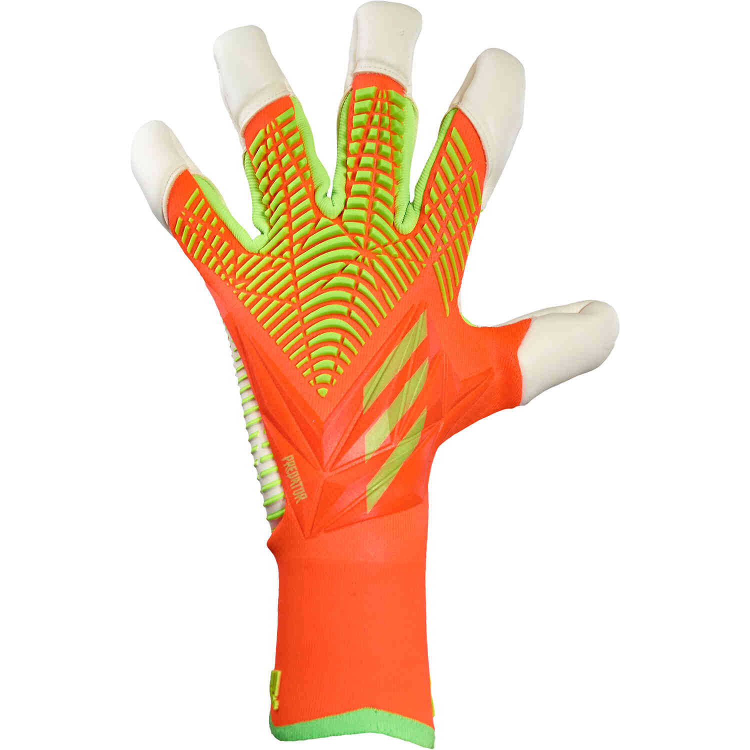 Hybrid Cut Goalkeeper Gloves - Solar Red Solar Green - Soccer Master