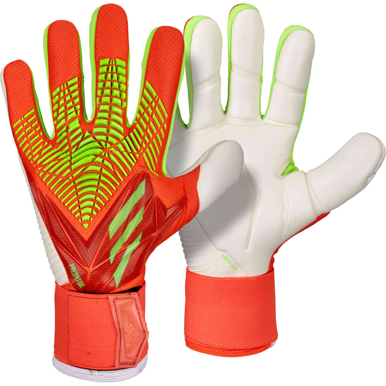 adidas Predator Competition Goalkeeper Gloves Solar Red Solar Green Soccer Master