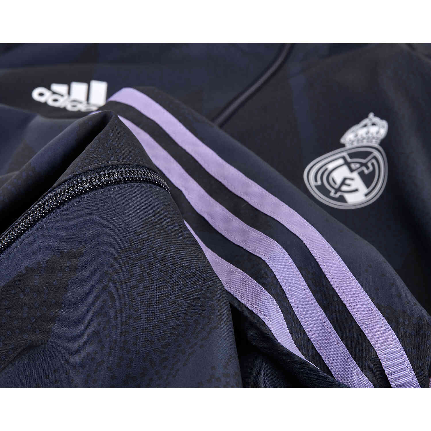 Mens Real Madrid Windbreaker Lifestyle Jacket Night Navy