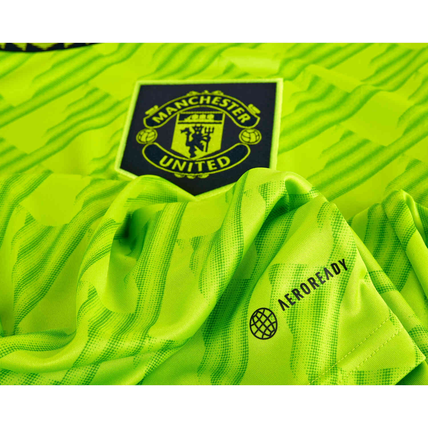 Neon Green Soccer Manchester United Jersey
