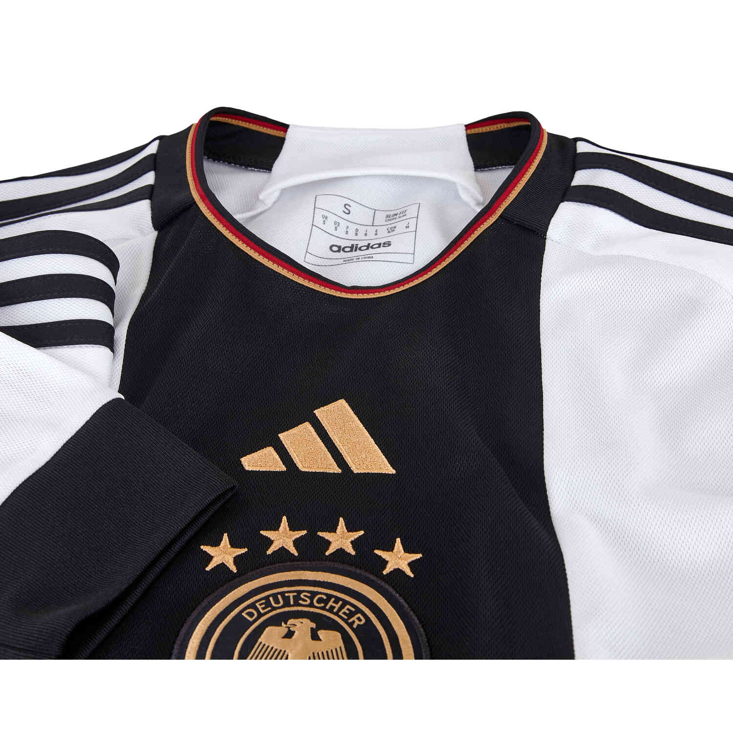 Adidas Men's Germany 2022 Away Long Sleeve Jersey - Black, XL