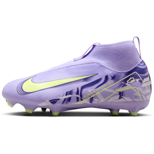 Kids Nike Mercurial Superfly 10 Academy FG - Purple Agate & Barely Volt - Image 2