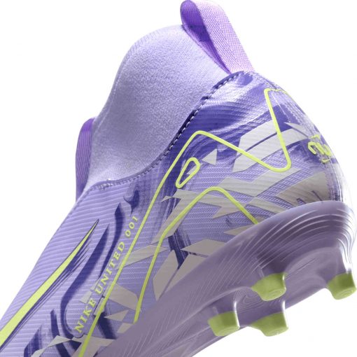 Kids Nike Mercurial Superfly 10 Academy FG - Purple Agate & Barely Volt - Image 7