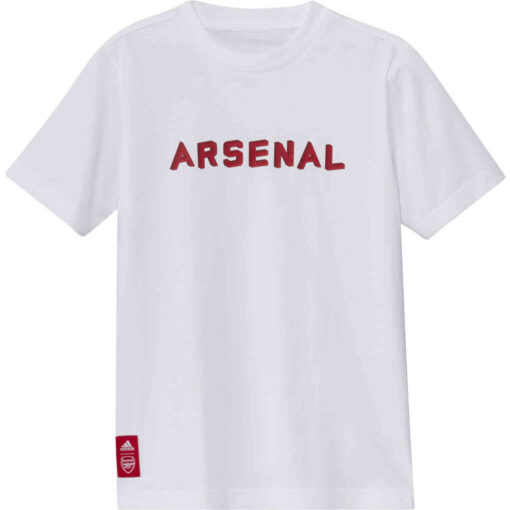 Kids adidas Arsenal Lifestyle Tee - White