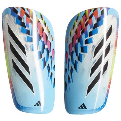 adidas X Speedportal League Shin Guards - White, Bright Cyan & Black
