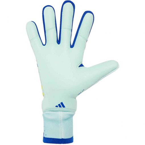 adidas X Speedportal Pro Goalkeeper Gloves - Clear Aqua, Solar Yellow & Power Blue - Image 3