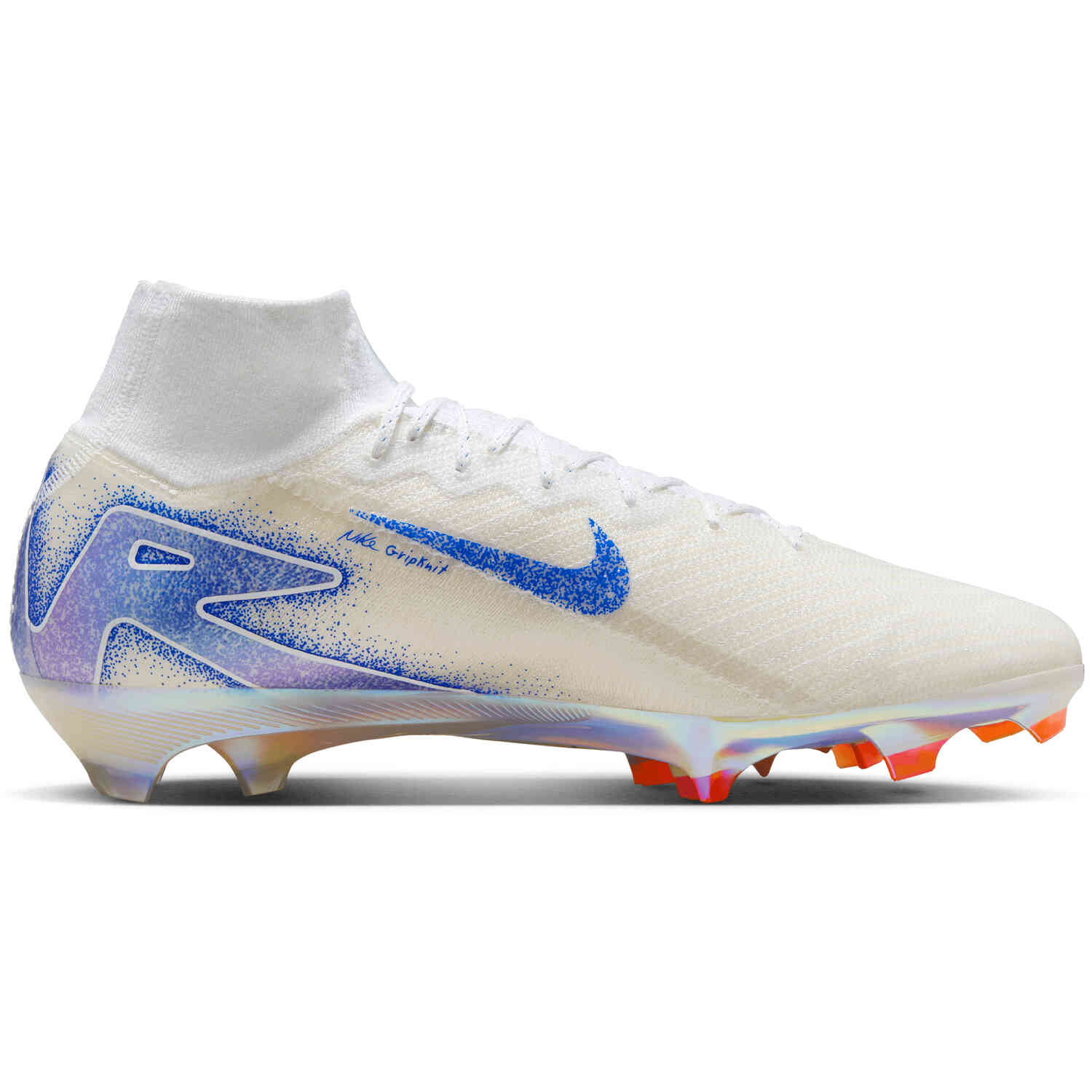 Nike Mercurial Superfly 10 Elite FG Firm Ground Soccer Cleats White Racer Blue Soccer Master