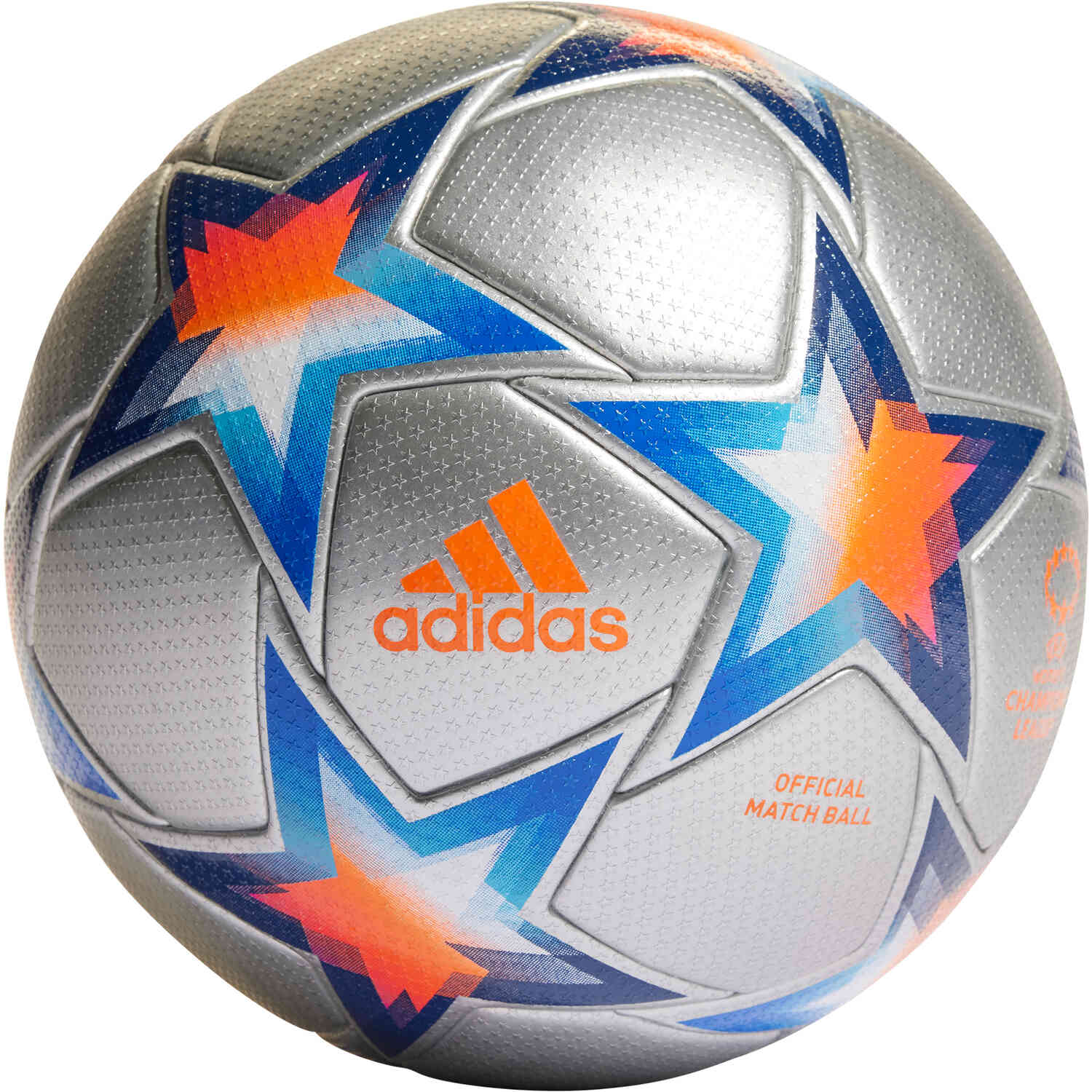 adidas Women's UCL Pro Official Soccer Ball Metallic, Pantone & Solar Orange - Soccer Master