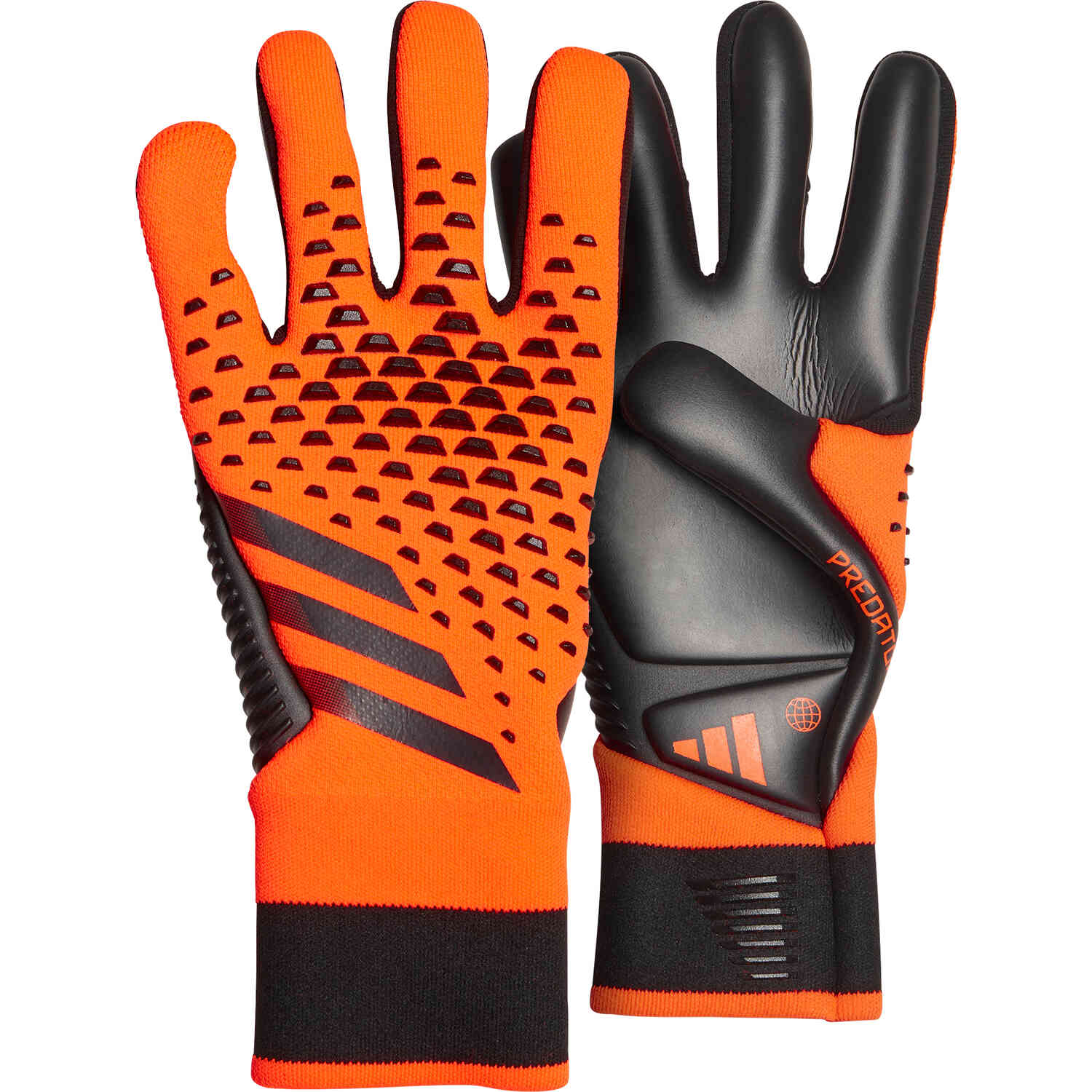 adidas Predator Pro Goalkeeper Gloves - Solar Red & Solar Green