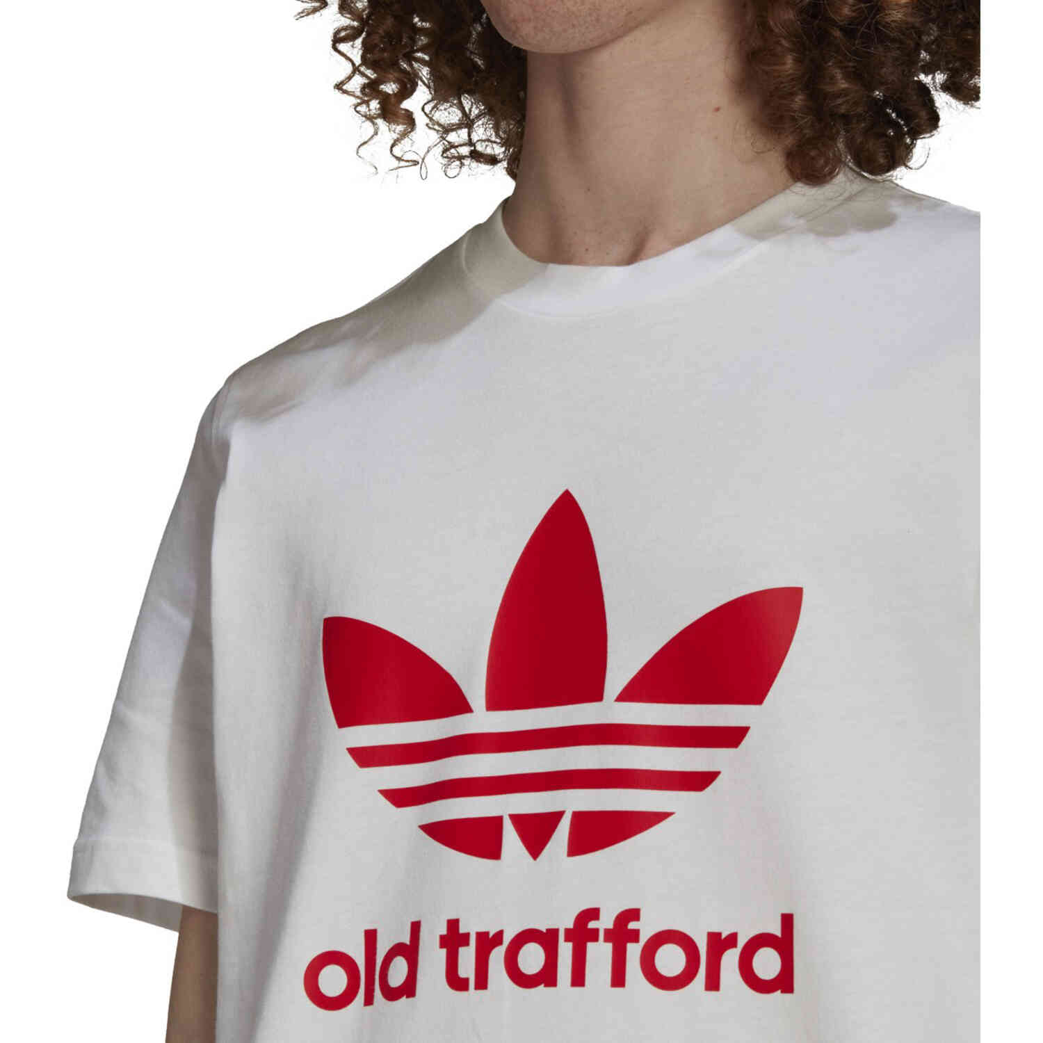 Tee adidas Trafford - - Manchester White Soccer Old Originals United Master Trefoil