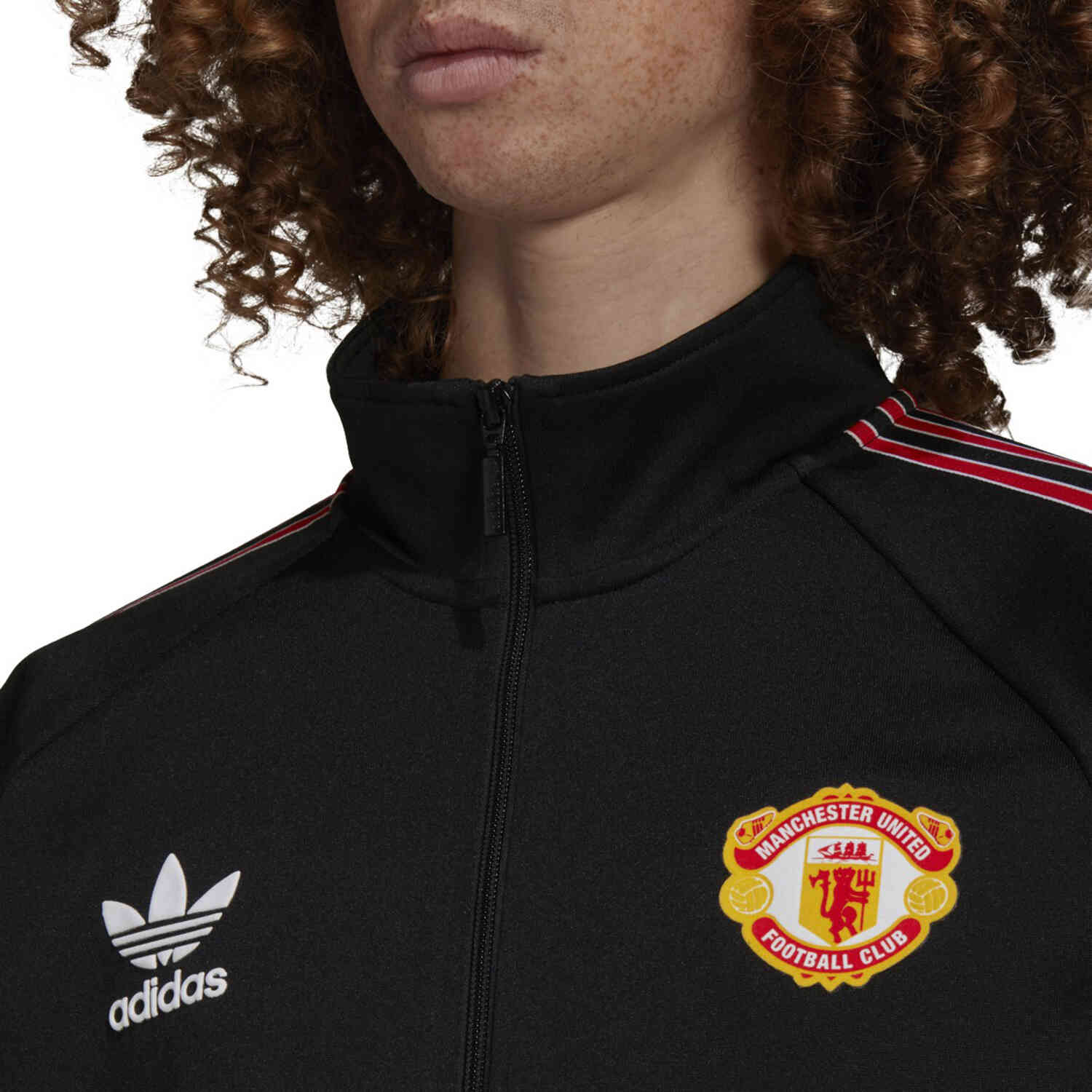 adidas Originals Manchester United Track Jacket - Black - Soccer