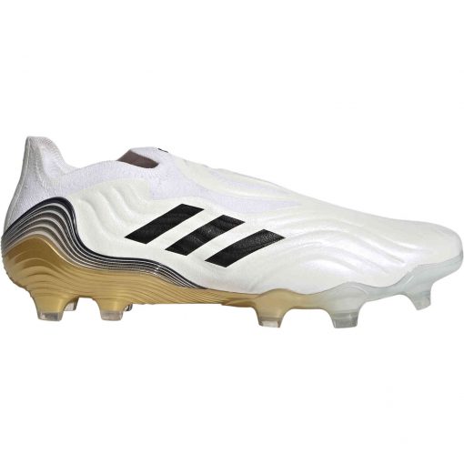 adidas Copa Sense+ FG - White & Core Black with Gold Metallic - Image 3